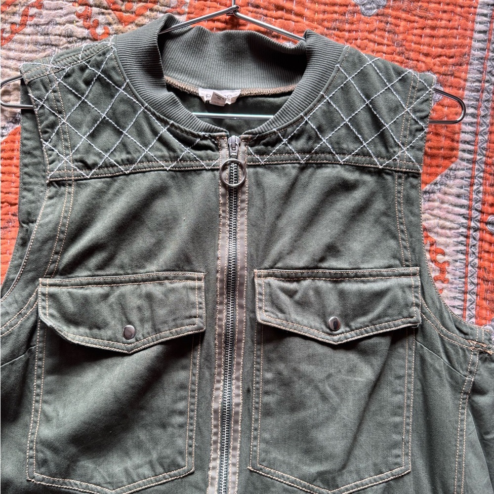 Pilcro Sleeveless Utility Mini Dress - Picture 6 of 7